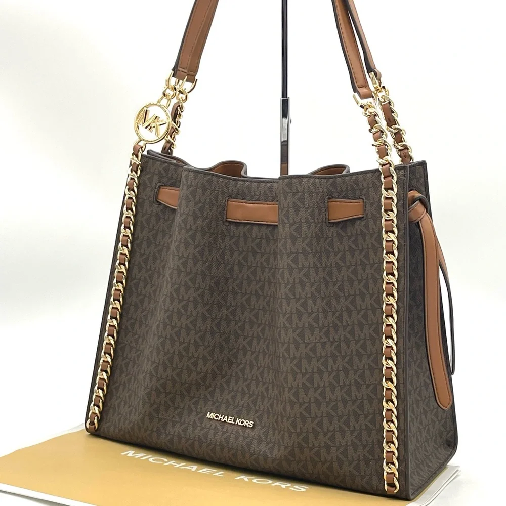 Michael Kors Mina Large Chain Shoulder Bag